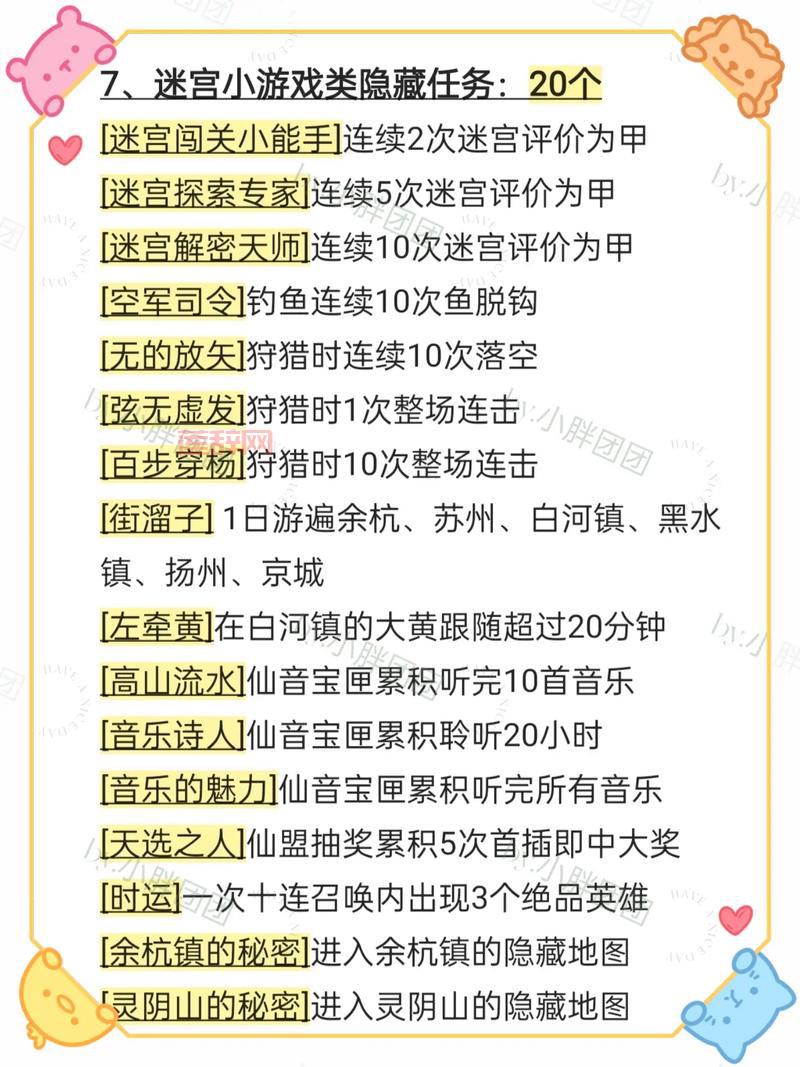 仙境幻想隐藏任务找不到？可能是你漏了这几点！