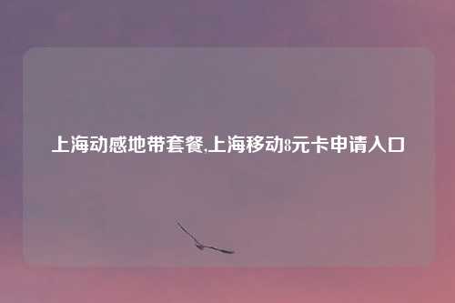 上海动感地带套餐,上海移动8元卡申请入口