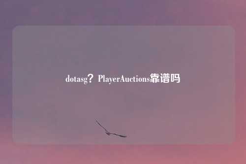 dotasg？PlayerAuctions靠谱吗