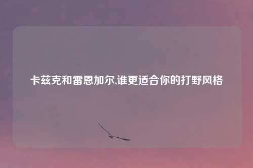 卡兹克和雷恩加尔,谁更适合你的打野风格