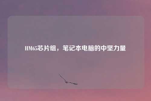 HM65芯片组，笔记本电脑的中坚力量